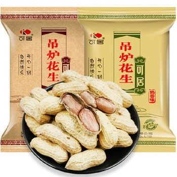 Tianjin Specialty Classic Snacks Can Live Hanging Furnace Peanut Garlic Flavor Milk Flavor 158g Wholesale