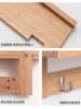 Creative Coat Rack Japanese Style Wall Hanging Clothes Rack Bedroom Solid Wood Wall Hanging Clothes Rack Living Room Storage Rack Wall Hook