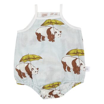 Baby Sling Bag Fart Clothes Summer Thin Bamboo Fiber Gauze Vest Jumpsuit Baby Type a Clothes Crawling Clothes