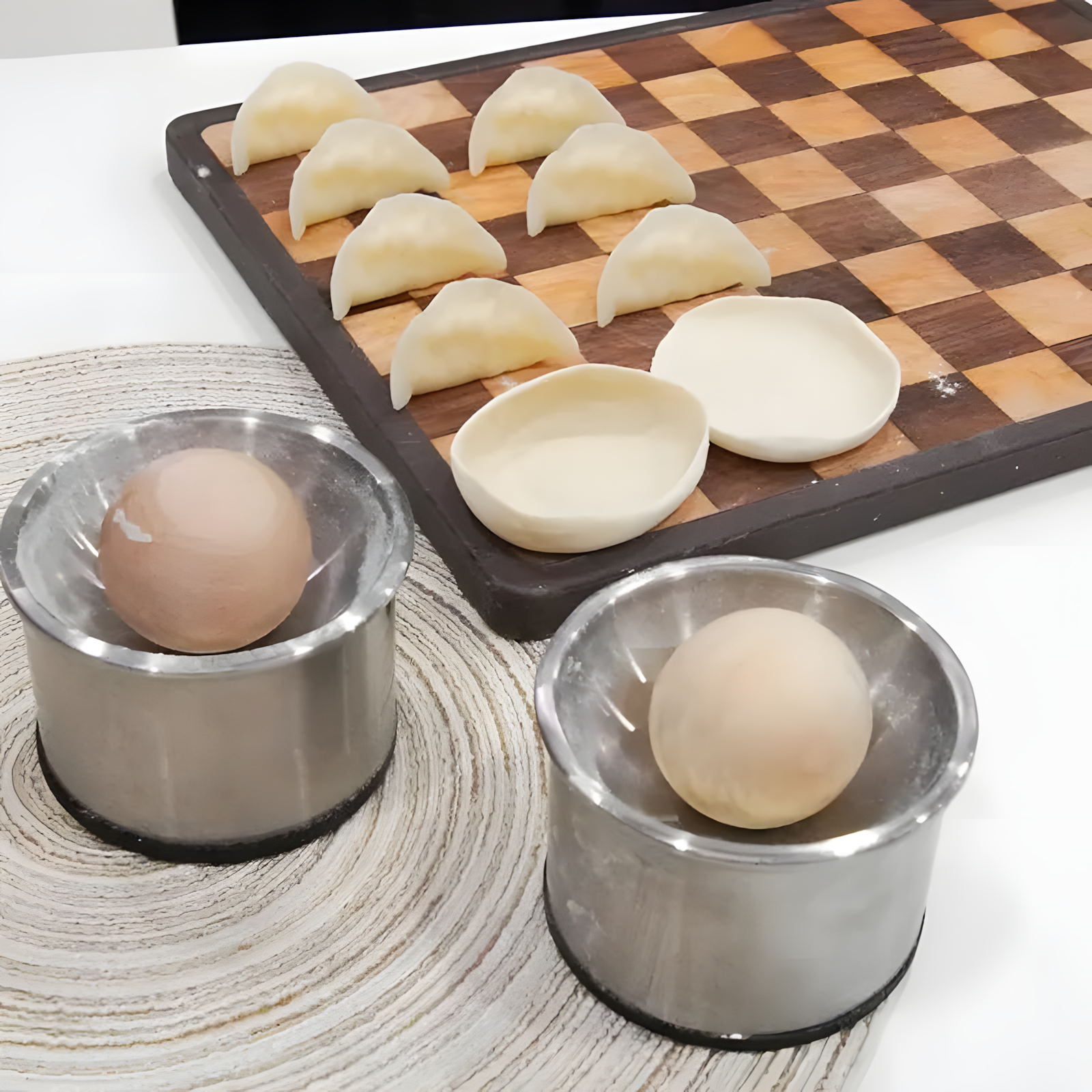 ✅ Stainless Steel Dumpling Skin Press, Household Dumpling Skin Rolling Tool, Round Tool, Dumpling Skin Pressing Mold