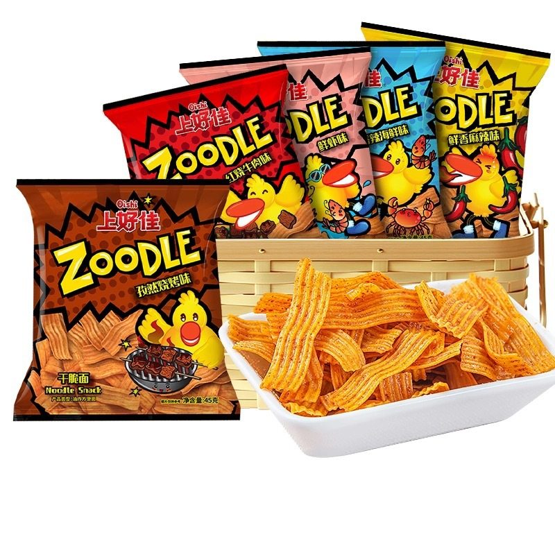 Vietnam Imported Zoodle Shanghaojia Crispy Noodles 45g Fresh Shrimp Dry Noodles Braised Beef Noodles Popular Snacks