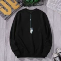 Sweatshirt black cut astronaut