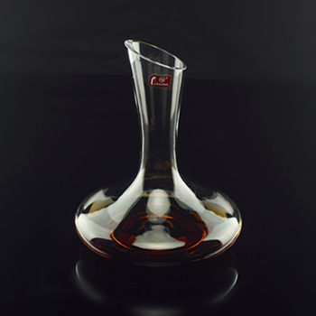 Crystal Decanter, Large-Belly Slanted Mouth Decanter, Cold-Cut Threaded Wine Divider, Household European-Style Red Wine Divider