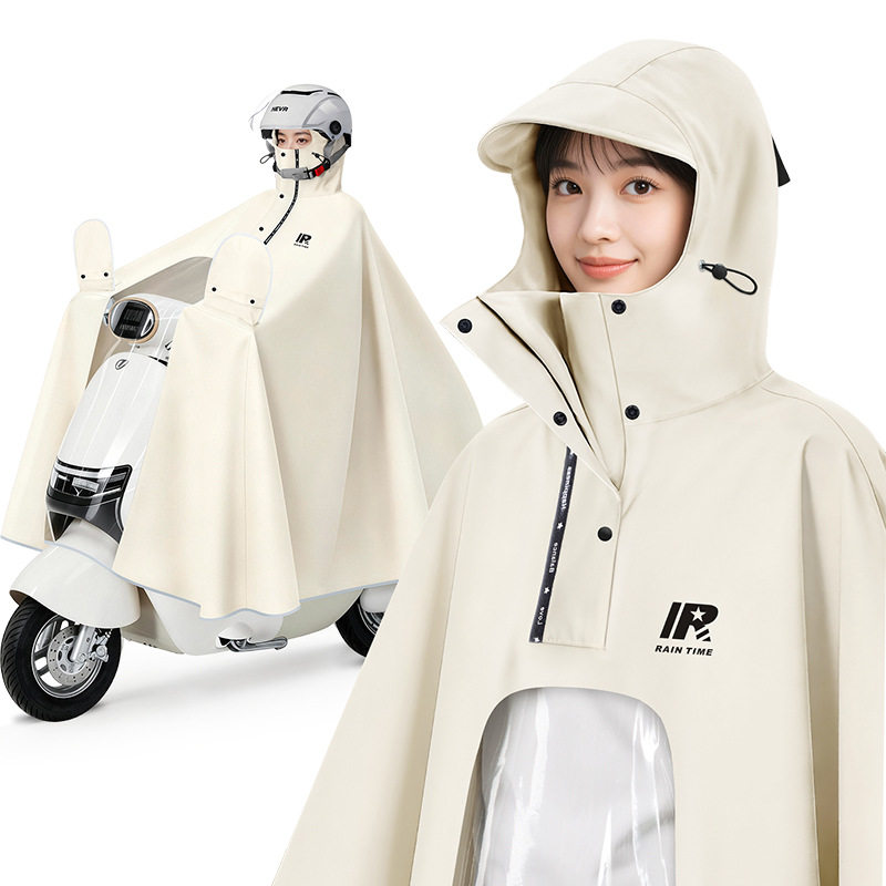 Raincoat for Electric Scooters, Thickened and Extended Full-Body Rain Poncho for Adults, Suitable for Motorcycle Riding and Heavy Rain Protection