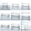 Storage Box PET Transparent Acrylic Rectangular Cosmetic Station Snack Kitchen Sundries Storage Box with Lid