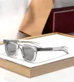 Transparent silver frame light gray piece