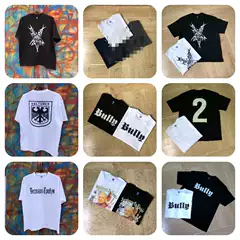 Kanye Kanye American Street Style Vulture Letter Logo Print Short-Sleeve European and American Trendy Brand Unisex Long-Sleeve T-Shirt