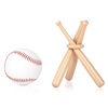 Cross-Border Spot Amazon Hot-Selling Mini Wooden Round Solid Wood Stick Plus Wooden Ring Can Be Used as a Logo Baseball Bat