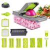 Kitchen Vegetable Cutting Artifact Household Multi-Functional Vegetable Cutter Potato Vegetable Cutter Slicer Salad Dicer Grater