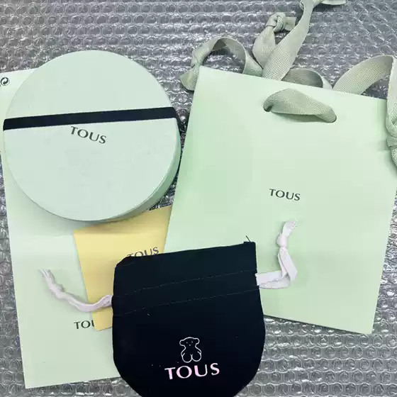 Tous Bear Home Green Packaging Gift Bag Black Cloth Bag Full Set Packaging Factory Direct Sales Tous