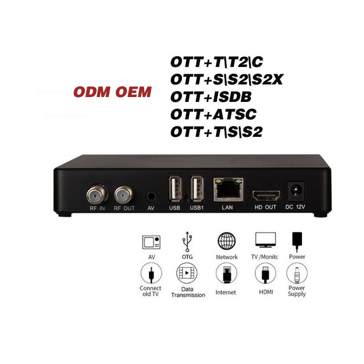 Digital Set-Top Box Android Ott+Dvb-T/T2/S/S2/Atsc/Isdb-T/C Tv Set-Top Box