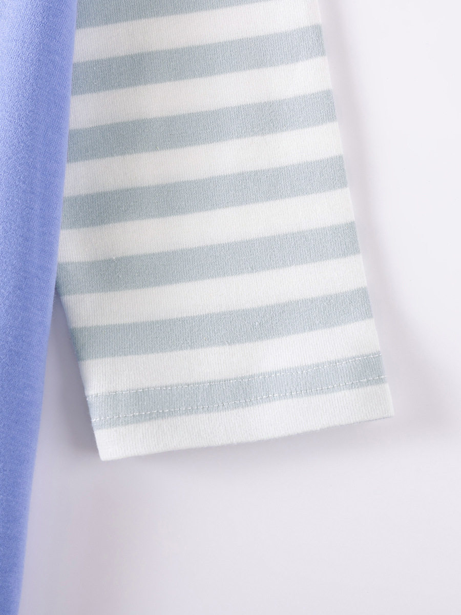 [Style] Girls' Dress, Cartoon Striped Girls' Skirt, Cotton Kids' Dress for Autumn