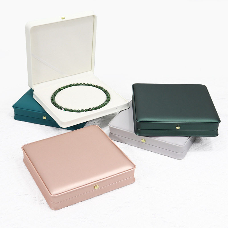 Crown Rounded pu Ring Box Tight Waist Bracelet Necklace Packaging Box Earrings Bracelet Jewelry Box Jewelry Box