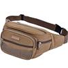 Canvas Waist Bag Is Wear-Resistant, Practical, Multi-Functional, Running, Mobile Phone, Sports, Wallet, Multi-Layered, Large-Capacity Waist Bag Wholesale