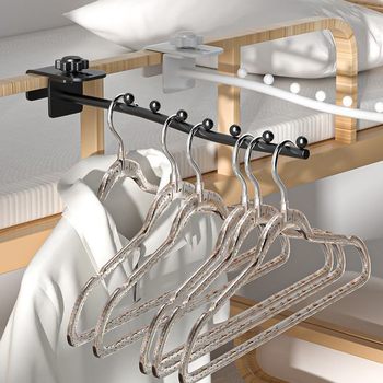 Student Dormitory Clothes Hanger for Hanging Clothes, Good Things for Dormitory Bunk Beds, Adjustable Clothes Drying Rack, Storage Hooks