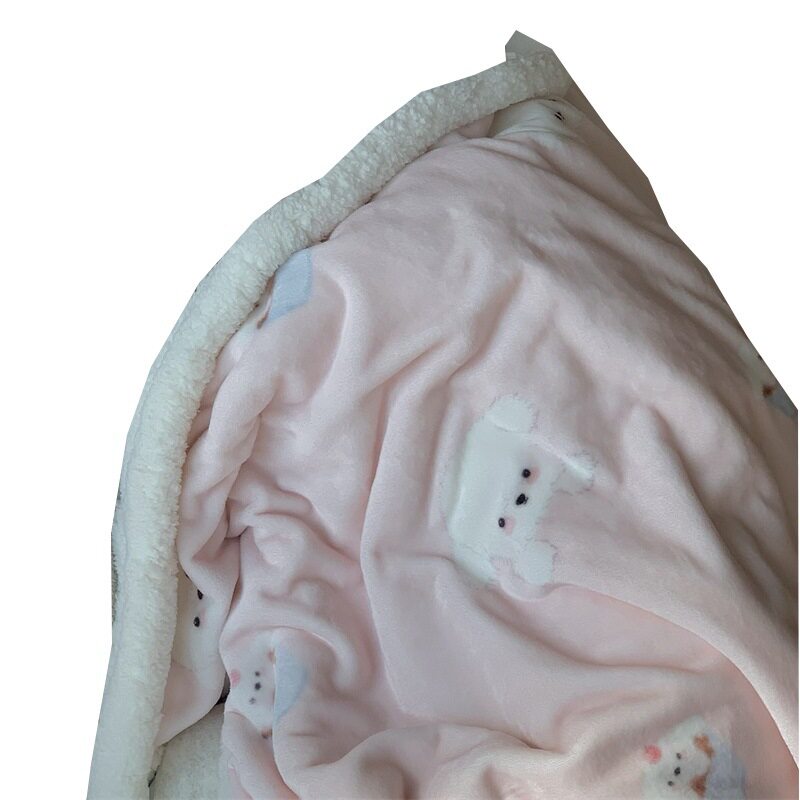 Thickened Lamb Fleece Blanket Office Nap Winter Shawl Blanket Coral Fleece Air Conditioning Sofa Cover Blanket Kindergarten