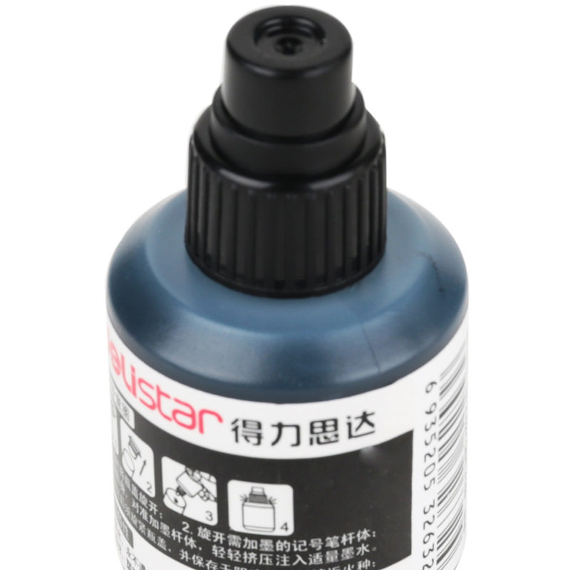 Dellista S632 Marker Pen Ink Refill Oily Waterproof Non-Fading Marker Pen Hook Line Pen