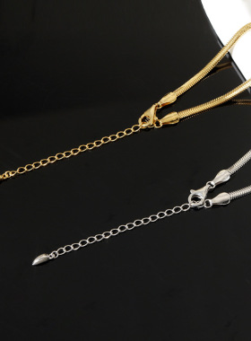 项链925纯银意大利蛇骨链毛衣链女级感小众气质ins饰品配饰青岛