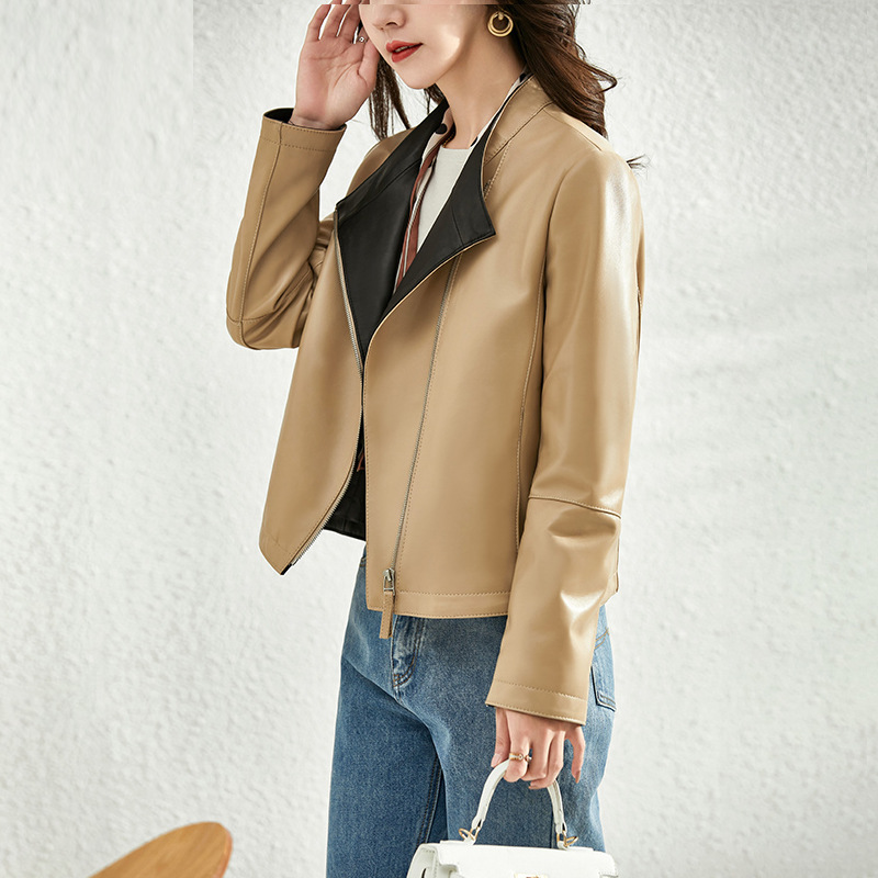 (Mới) Mã T3732 Giá 4440K: Áo Da Nữ Hatdne Dáng Ôm Body Gợi Cảm Sexy Hàng Mùa Xuân Thu Đông Thời Trang Nữ Chất Liệu Da Bò G06 Sản Phẩm Mới, (Miễn Phí Vận Chuyển Toàn Quốc).