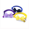Cross-Border New Pet Bow Bell Collar Cute Cat Collar Pet Supplies Factory Direct Sale