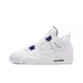 AJ4 - White Purple Tab