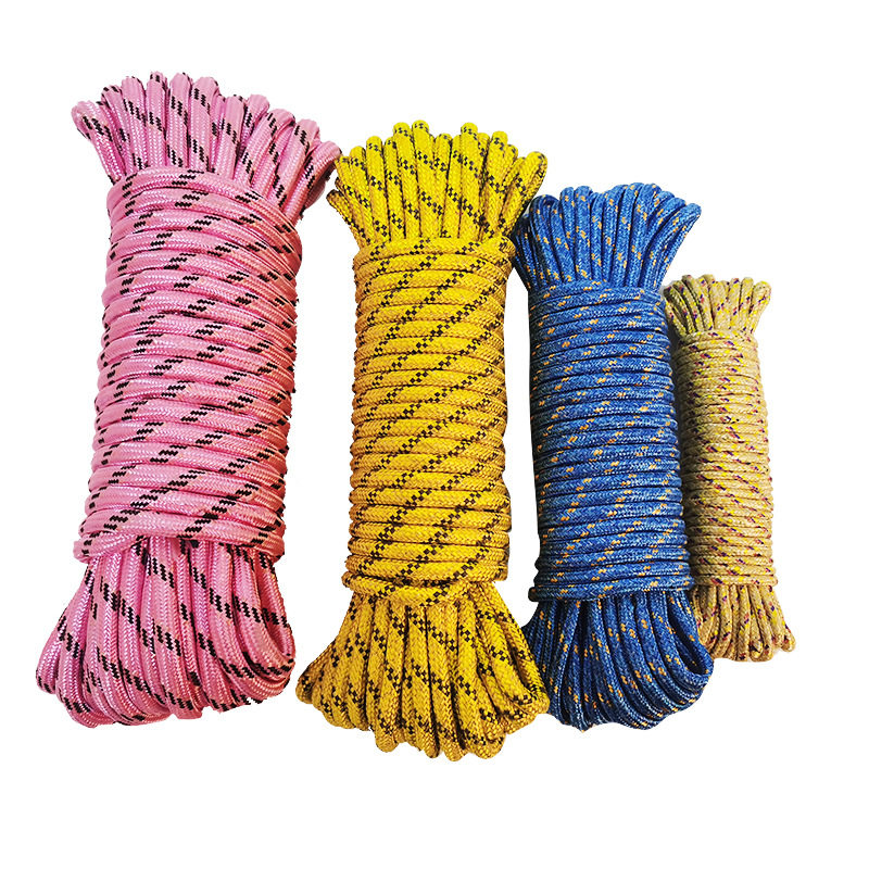 Manufacturer Wholesale Rope Net Clothesline Synthetic Fiber Drying Rope Quilt Rope Clothes Hanging Rope Indoor and Outdoor Thickened Windproof 150g Rope Binding Rope