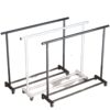 Simple Clothes Rack, Floor-Standing Bedroom Simple Coat Rack, Single-Pole Movable Clothes Drying Rack, Indoor Household Clothes Hanger