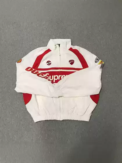 Supreme X Ducati Racing Windbreaker Men's Trendy Brand Stand Collar Jacket Loose Sports Coat European and American Style Functional