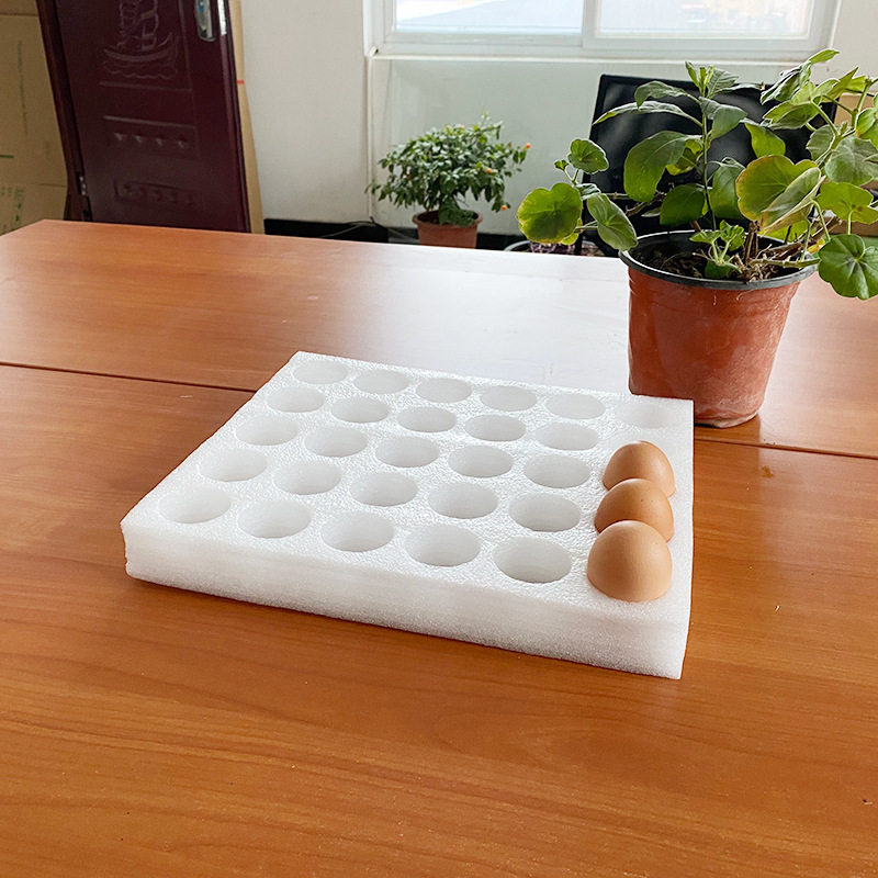 EPE Pearl cotton egg tray cosmetics reagent applicable logistics packaging box 4cm express packaging egg tray box