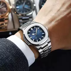 Swiss Brand New Waterproof Ultra-Thin Men's Watch Calendar Quartz Watch Live Broadcast Business Fashion Foreign Trade Hot Model