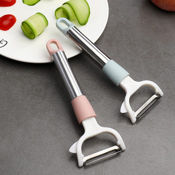 Multifunctional Peeling Knife Peeler Household Kitchen Long Handle Creative Potato Peeling Knife Apple Peeling Tool Peeler
