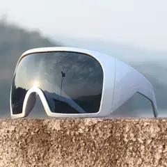European and American oversized frame Mask sunglasses riding trendy cool fashionable Gothic style pioneer style armor sunglasses sun protection men