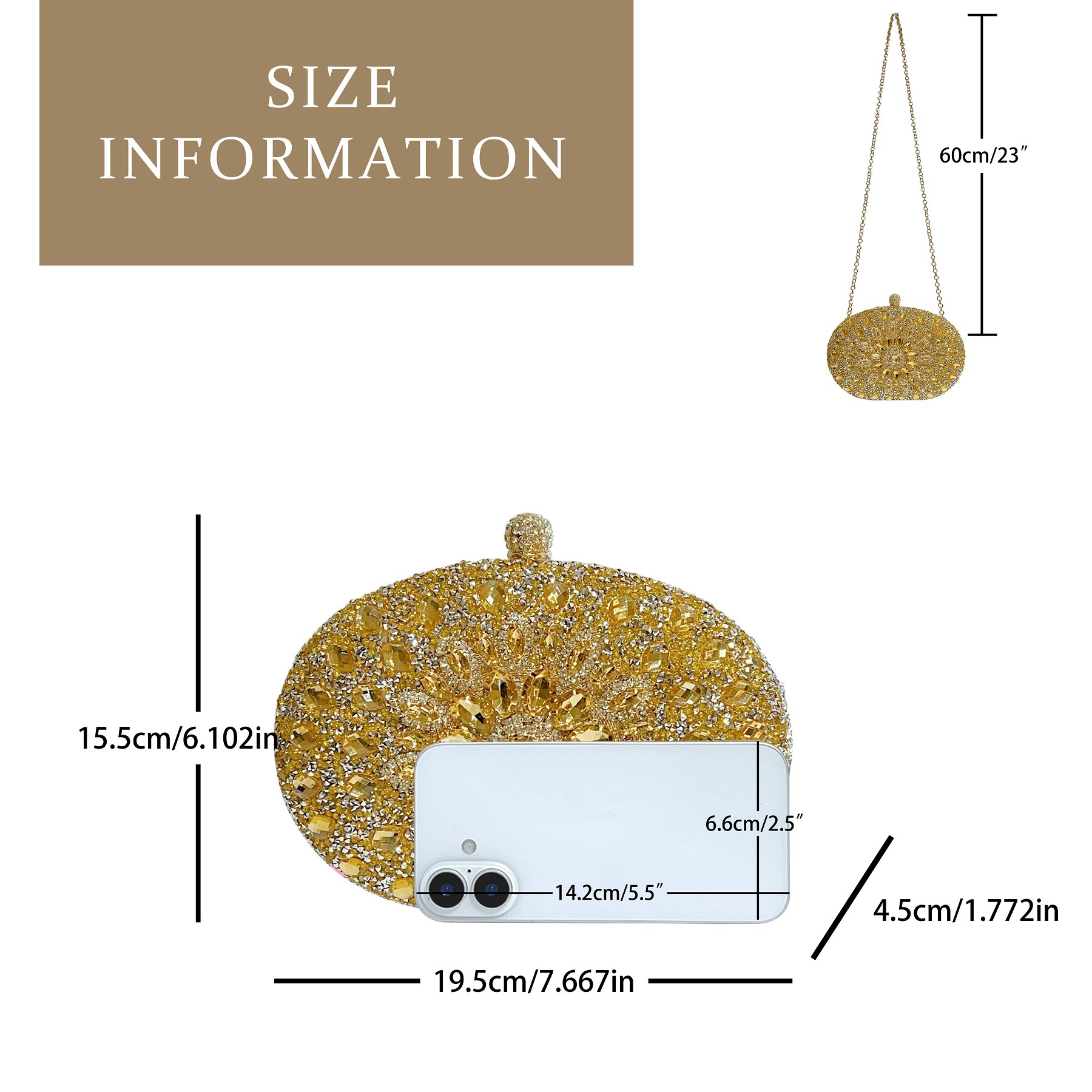 Cross-border Rhinestone Sunflower Dress Banquet Bag Luxury Celebrity Elegant All-match Diamond-encrusted Crossbody Small Handbag Full Diamond 1 O1CN01ADFMEy2LHXp5VRurp !!2216856689667 0 cib