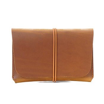 Patriotic Cow Leather Passport Bag Certificate Clip Head Layer Cowhide Retro Boarding Card Wallet Card Holder Passport Multi-Card Slot