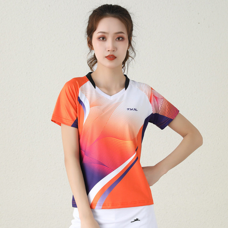 ชุดเทนนิส ชุดกีฬา ชุดแบดมินตัน เสื้อผ้า กระโปรงทรงหลวมสำหรับผู้หญิง ชุดวอลเลย์บอล ชุดทีมปิงปอง พิมพ์หมายเลขสำหรับการแข่งขัน