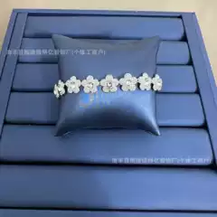 Shijia High-End Capsule Series Exotic Flower Full Diamond Crystal Bracelet Cross-Border Hot-Selling Product Factory Direct Shipment