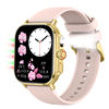 New smart watch HD screen Bluetooth call sports bracelet real blood oxygen with encoder flashlight atmosphere light