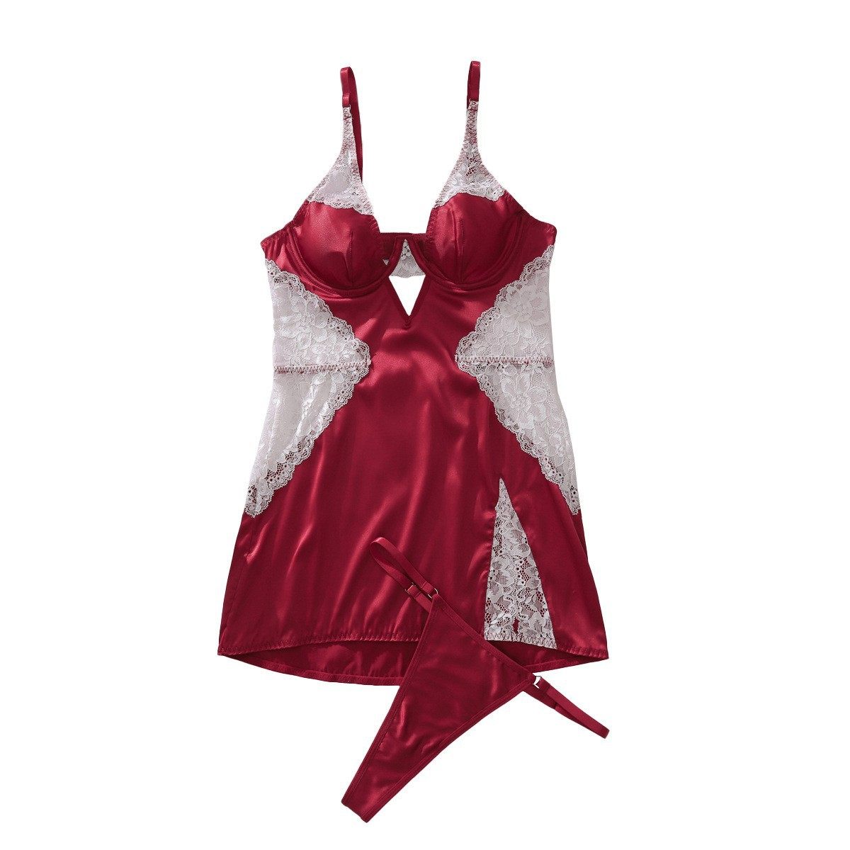 Xi Yun 2025 European and American Cross-Border New Pajamas Sexy Slim Sexy Cut Out Suspender Intimates Two-Piece Set for Women