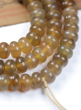 精品天然羊角隔片手串仿甲片108颗算盘珠民族风男女多圈文玩手链