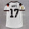 26 germany home court + printed no. 17 star + world cup badge