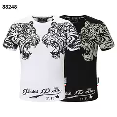 Amazon AliExpress fashion brand Philip Pulan PP men's T-shirt skull hot rhinestone short sleeve one-piece delivery