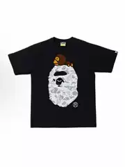 26 BAPE 300g Heavyweight Short Sleeve T-Shirt, Streetwear Ape Head Shark Monkey Print, Unisex, Wholesale Export