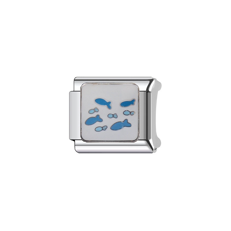 Italian module bracelet diy jewelry billiard pattern free stitching detachable all-match module stitching strap