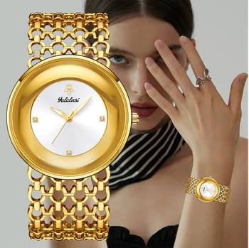 Yalalusi Light Luxury Women's Watch with Hollow Strap, Vintage Women's Wristwatch with Round Dial, Foreign Trade Fashion Women's Watch