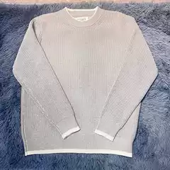 Sweater Wool Knitwear Autumn and Winter Fashion Street Trendy Round Neck Short-sleeved Pullover Loose Thickened Lazy Short