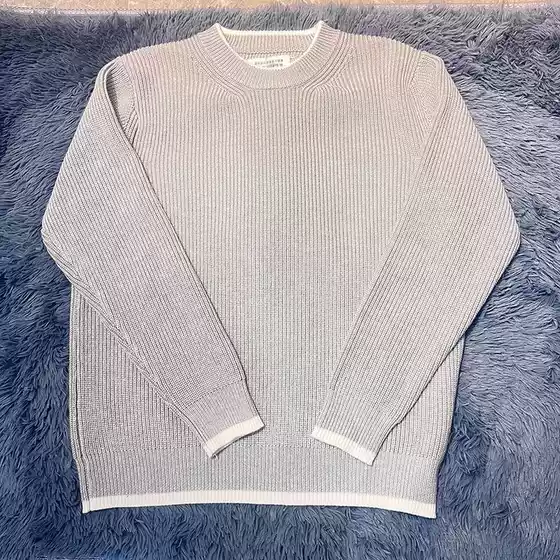 Sweater Wool Knitwear Autumn and Winter Fashion Street Trendy Round Neck Short-sleeved Pullover Loose Thickened Lazy Short