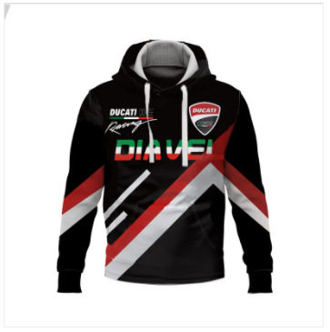 temu新款外贸春秋季男卫衣3D印花套头卫衣连帽衫厂家直销