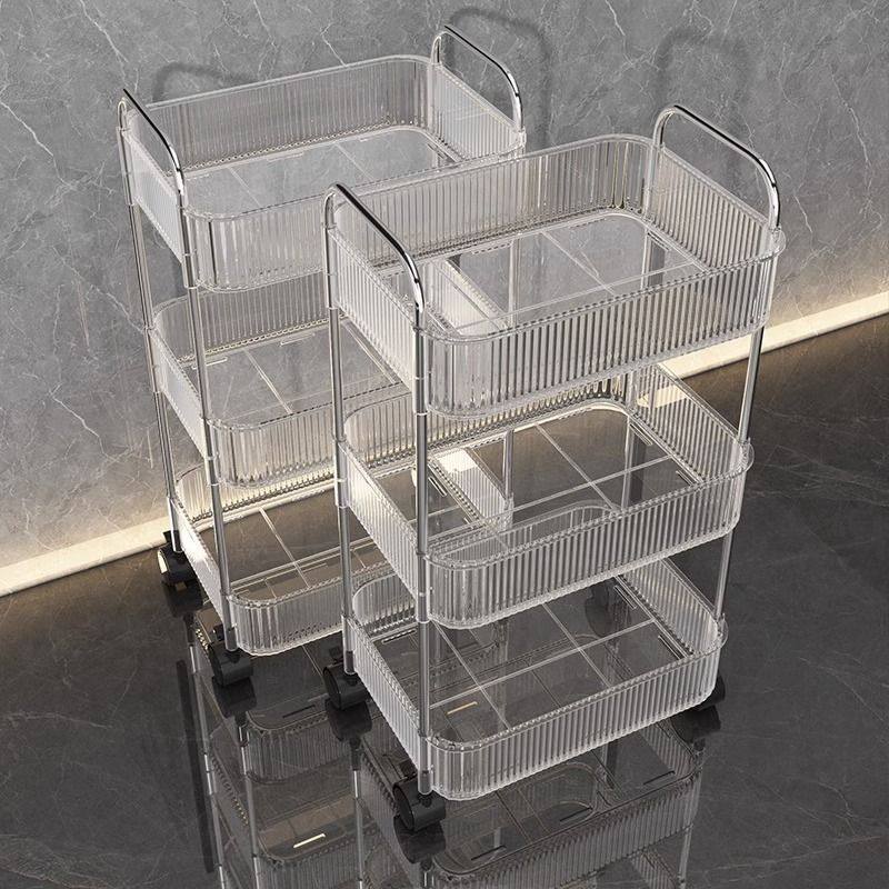 High-value acrylic trolley bathroom toilet rack multi-functional kitchen snacks multi-layer storage rack