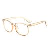 Trendy New Retro Rice Stud Anti-Blue Light Glasses Fashion Plain Non-Prescription Glasses in Stock Square Frame Wholesale
