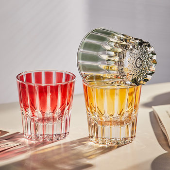 ins Style Restaurant Crystal Glass Light Luxury Edo Cheko Household Water Glass Bar Whisky Wine Glass